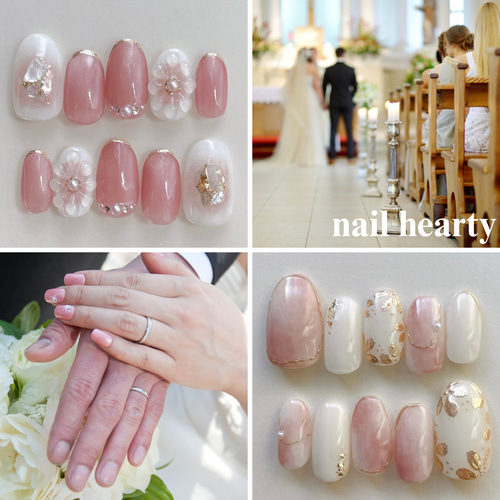 ネイリストが作る／おまかせフルオーダーネイルチップ ブライダル 結婚