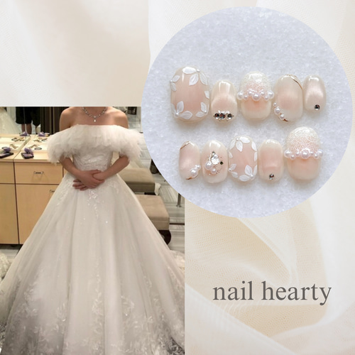 ネイリストが作る／おまかせフルオーダーネイルチップ ブライダル 結婚