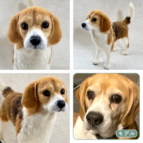 羊毛フェルト　ハンドメイド　犬　愛犬オーダー(残り１点) 愛犬さんのオーダー》羊毛フェルトオーダー 羊毛フェルト犬