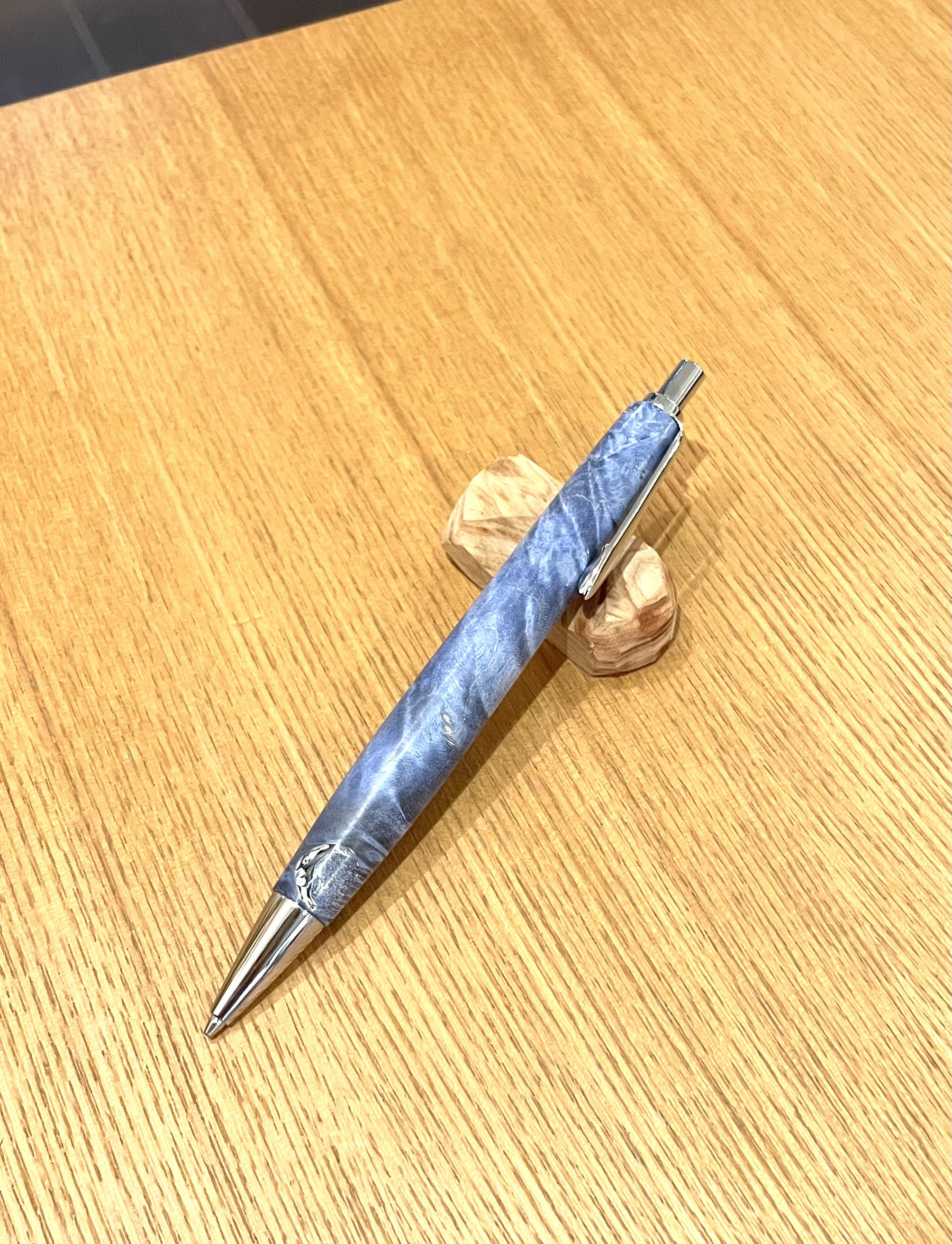 woodpen スタビ ブルーシャープペンシル craft ウッドペンクラフト