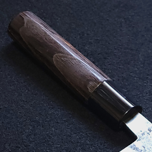 月光作 白紙2号 黒打 切付包丁 210㎜ G1515 焼栗柄 包丁・ナイフ