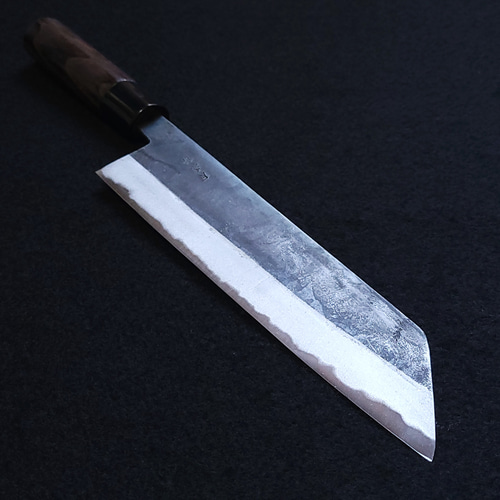 月光作 白紙2号 黒打 切付包丁 210㎜ G1515 焼栗柄 包丁・ナイフ