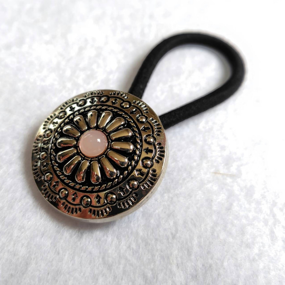 ヘアゴム No.64 No.64 コンチョヘアゴム ヘアゴム 〜縁屋Leo〜8月末迄183点