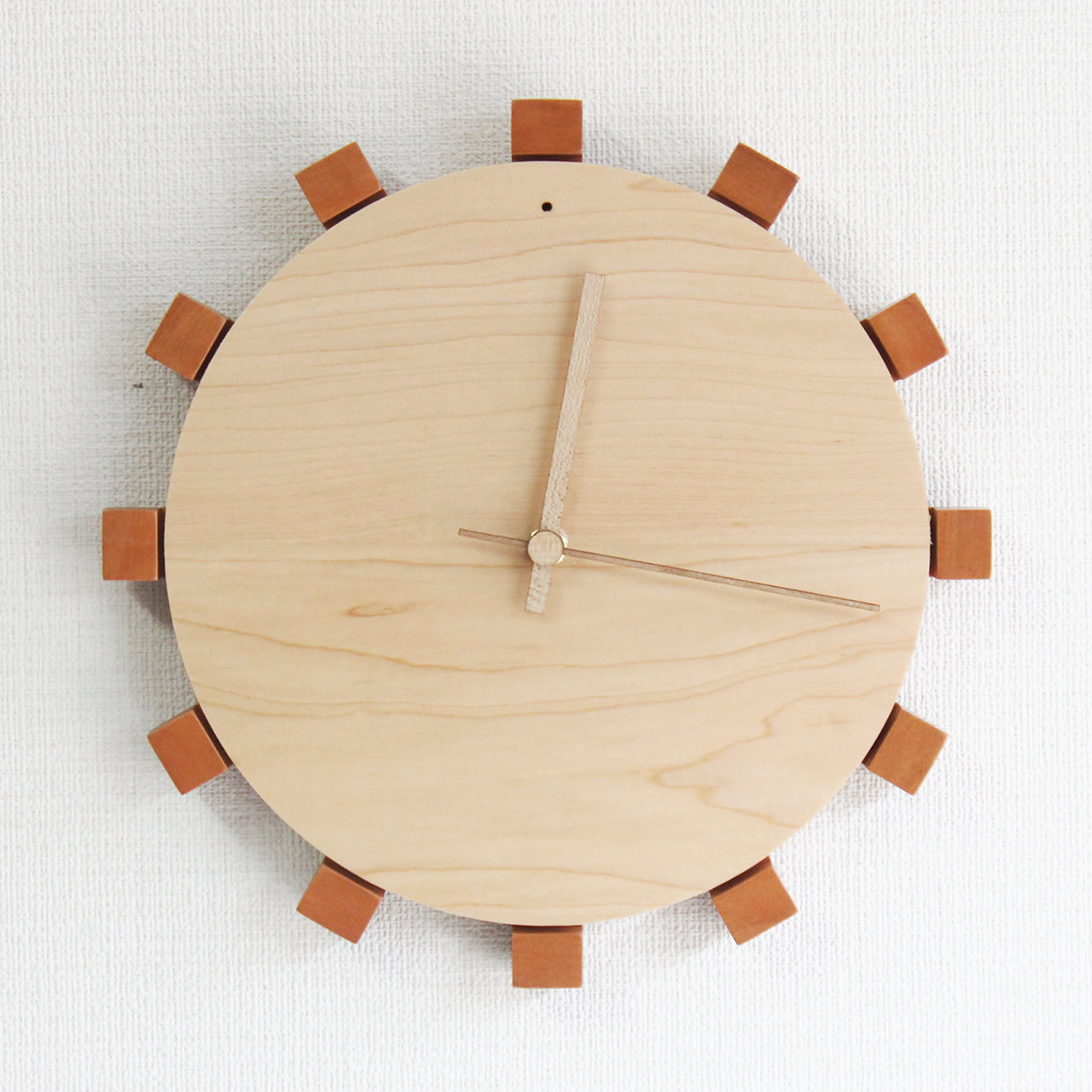 掛時計 HIMAWARI-hm 現品商品 デザイン 面白い 個性的 おしゃれ 木製