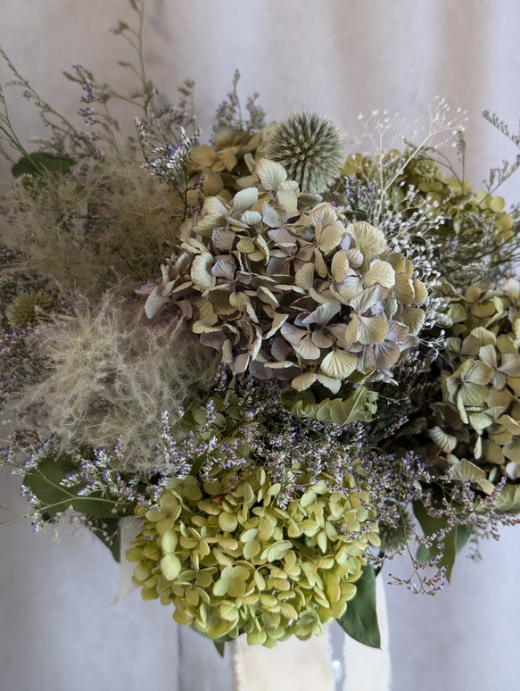 3.アンティーク紫陽花ブーケスワッグ ブーケスワッグ003 アンティーク紫陽花 母の日 母の日ギフトフラワー