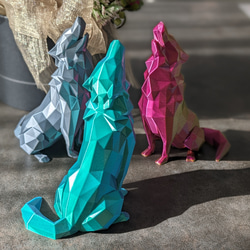 月夜に吠える 狼 Mサイズ オオカミ 遠吠え オオカミの森 置物 送料無料