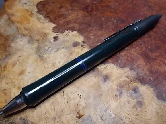 FRIXION BALL KNOCK ZONE フリクションノックゾーンの改造　エボナイト深緑の手作りペン！ FRIXION BALL KNOCK