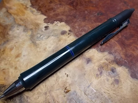 FRIXION BALL KNOCK ZONE フリクションノックゾーンの改造　エボナイト深緑の手作りペン！ FRIXION BALL KNOCK