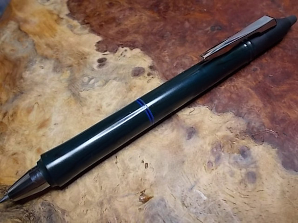 FRIXION BALL KNOCK ZONE フリクションノックゾーンの改造　エボナイト深緑の手作りペン！ FRIXION BALL KNOCK