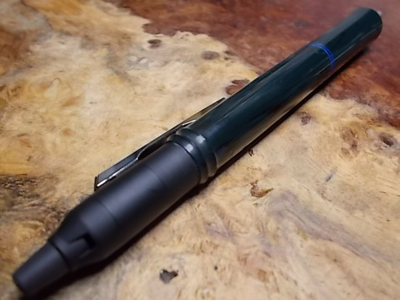FRIXION BALL KNOCK ZONE フリクションノックゾーンの改造　エボナイト深緑の手作りペン！ FRIXION BALL KNOCK