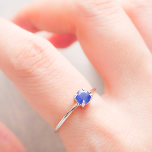 天然ピンクサファイア／ブルーサファイア リングS925 3×4mm フリーサイズ 1点物】世界四大宝石☆華やかなピンクカラー☆sv925製刻印有/天然石