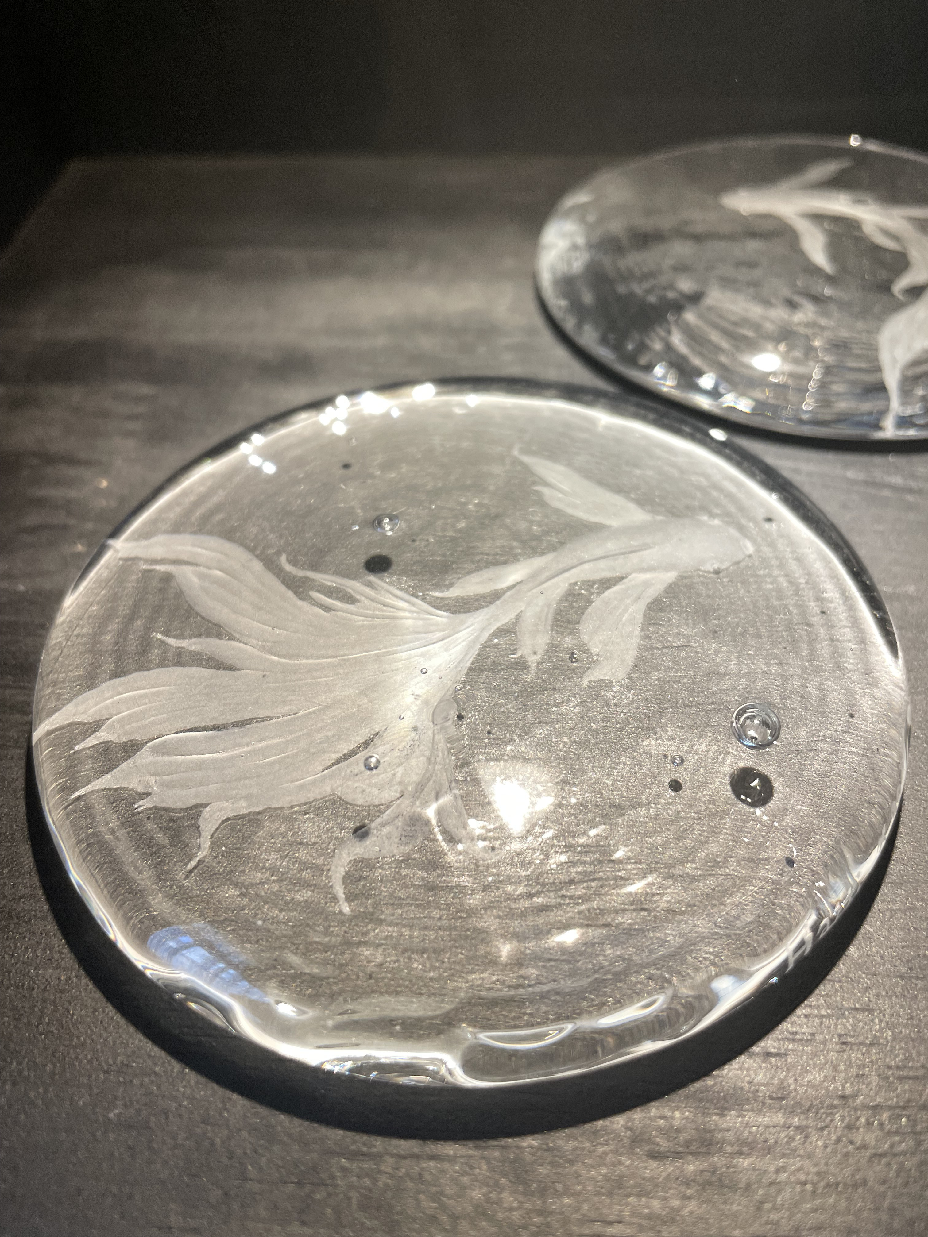 フィッシュモチーフ　置物　（2個セット）
