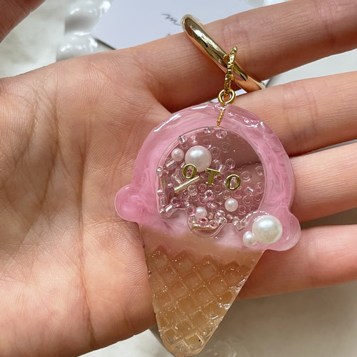 肖戦 王一博 博君一肖 アイスクリーム レジンキーホルダー 0604