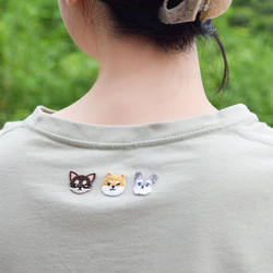 選べる犬種74種！小さな刺繍ステッカー&アイロンワッペン アップリケ 柴犬 12枚目の画像
