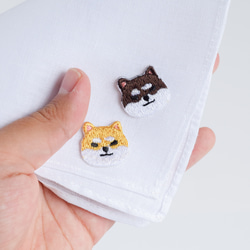 選べる犬種74種！小さな刺繍ステッカー&アイロンワッペン アップリケ 柴犬 16枚目の画像