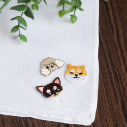 選べる犬種74種！小さな刺繍ステッカー&アイロンワッペン アップリケ 柴犬 18枚目の画像