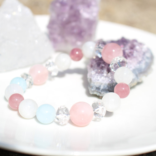 最強 パワー 天然石 ストーンブレスレット♾️癒し 恋愛成就 引き寄せ