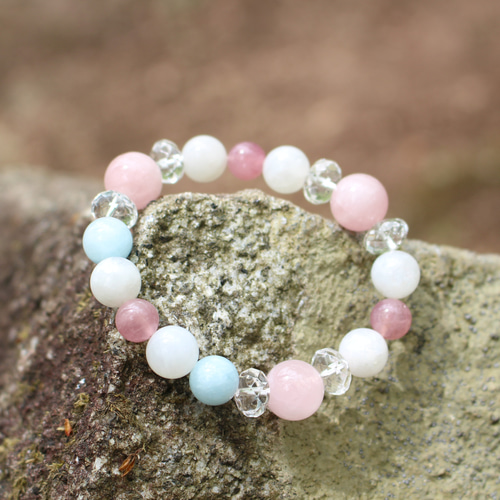 最強 パワー 天然石 ストーンブレスレット♾️癒し 恋愛成就 引き寄せ