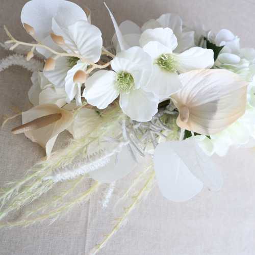 ブライダルブーケ　ホワイト ブライダルブーケ ウエディングブーケ/生花 ブーケ