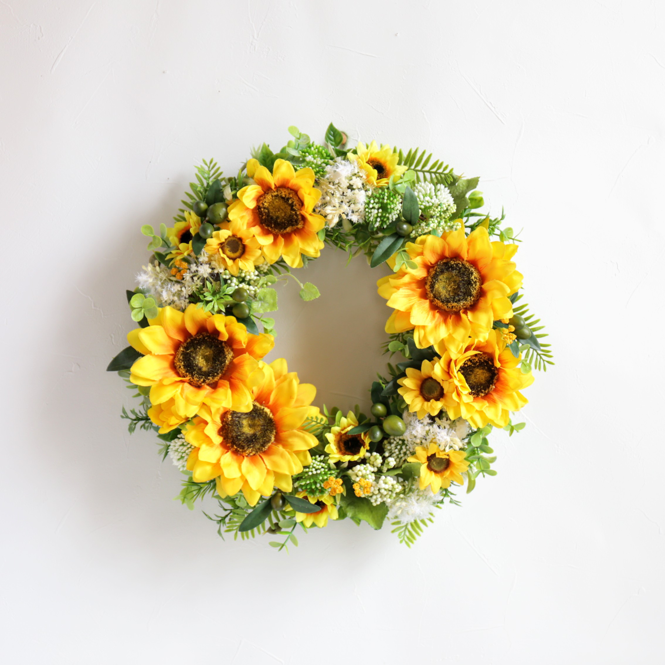 ひまわりのやや大きいリース～サマーボタニカル編【再販】