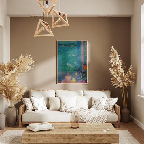 A1サイズ（約59x84cm）】【lm-poster-1253】【フレーム付き】地中海