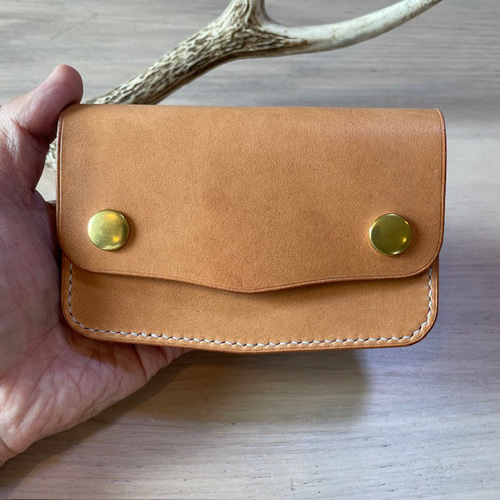 ミドル トラッカーウォレット（ナチュラル）エルバマット 長財布 Chase