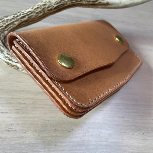 ミドル トラッカーウォレット（ナチュラル）エルバマット 長財布 Chase