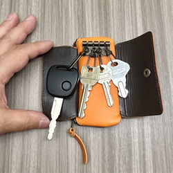 コインキーケース　本革　黒 2枚目の画像