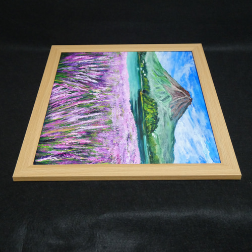 油絵 油彩 油彩画 絵 絵画【青空の下に咲くラベンダー】 油絵 油彩 油彩画 絵 絵画【青空の下に咲くラベンダー】 | Pay ID