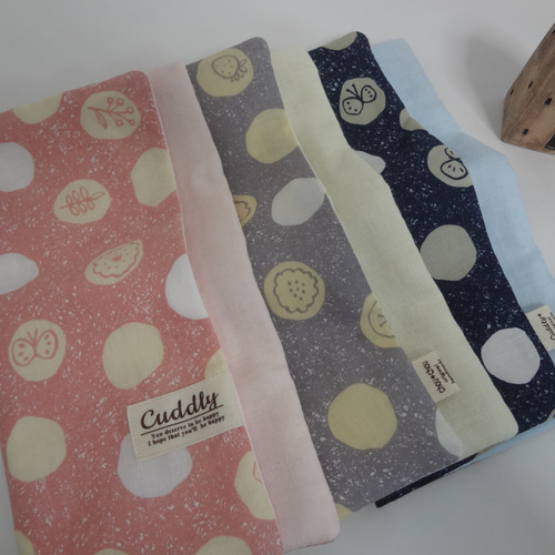 パッチ*2*やわらかガーゼハンカチ*3枚セット*ハンドメイド