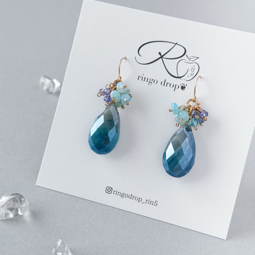 確認用 14kgf ☆バイカラームーンストーンとオパールのチャーム 確認用 14kgf ☆バイカラームーンストーンとオパールのチャーム