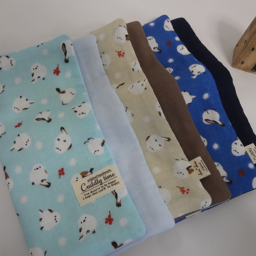 柴犬*やわらかガーゼハンカチ*5枚セット*ハンドメイド