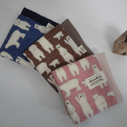 専用♬しろくま大判＊8重ガーゼハンカチ 1801円以上送料無料】 8重ガーゼハンカチ 白クマ くま 人気