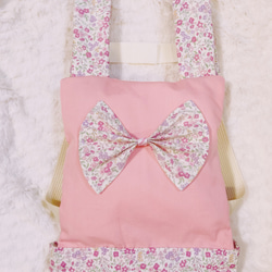 ハンドメイド　ドールキャリア　くすみピンク　花柄 40d7fd2d280452c2d841cf551b2185