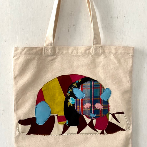 totebag /ヴィンテージファブリックのパッチワーク トートバッグ