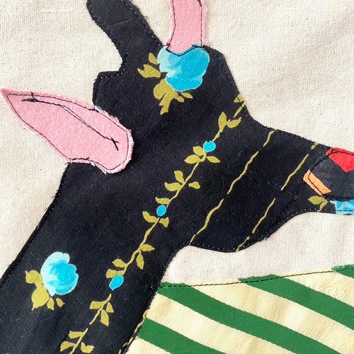 totebag /ヴィンテージファブリックのパッチワーク トートバッグ