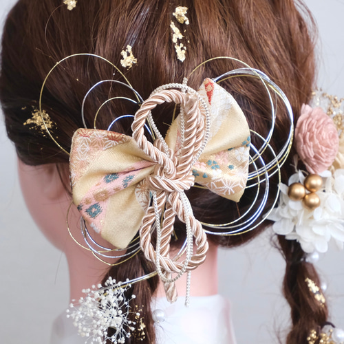 髪飾りセット 和装髪飾りセット 成人式 髪飾り 和柄 ツインテール ドライフラワー