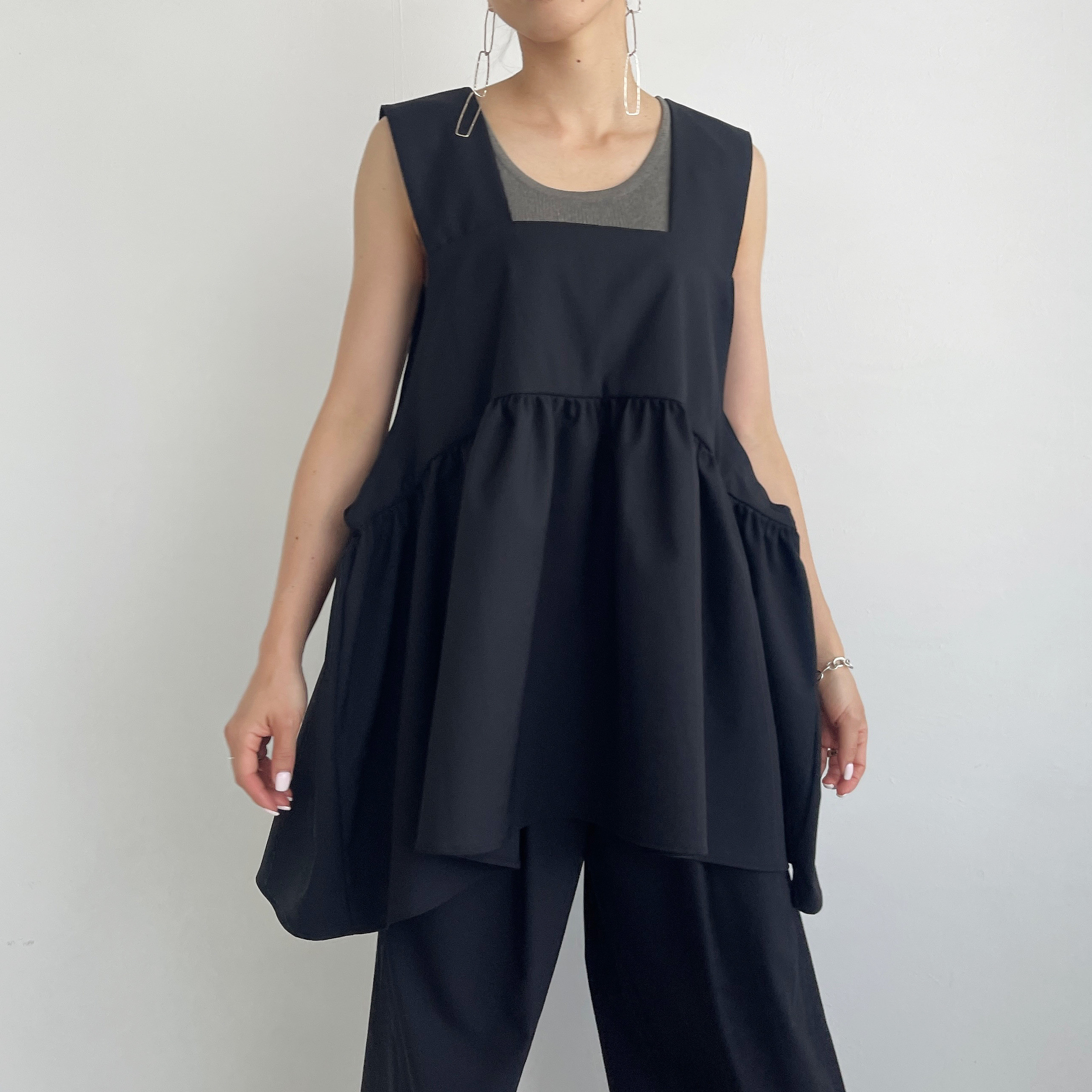 たっぷりキャミチュニック(black)