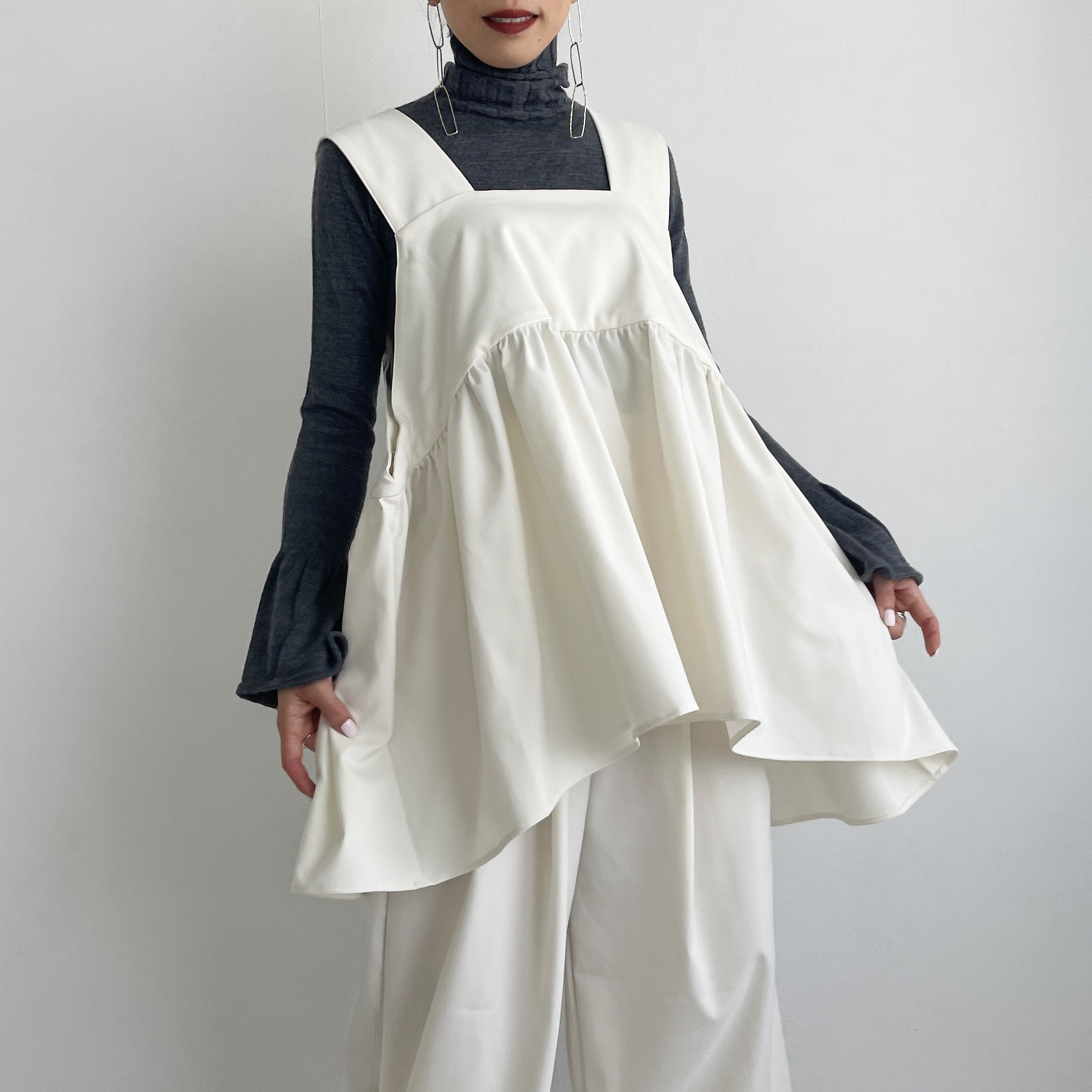 たっぷりキャミチュニック(white)