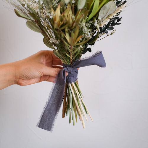 爽やかなグリーンのサマースワッグ＊ドライフラワースワッグ＊スワッグ  