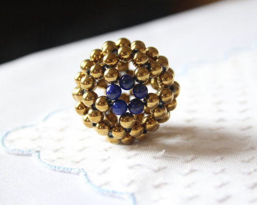 【フラーレン】 ヘマタイト（ゴールドコーティング） 約４cm・6mm球 フラーレン】 ヘマタイト（ゴールドコーティング） 約4cm・6mm球