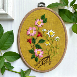 受注製作】コスモスの咲くころ Autumn garden2023 手刺繍