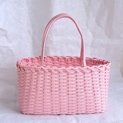 かけあみのエコクラフトかごバッグ ターコイズブルー かごバッグ