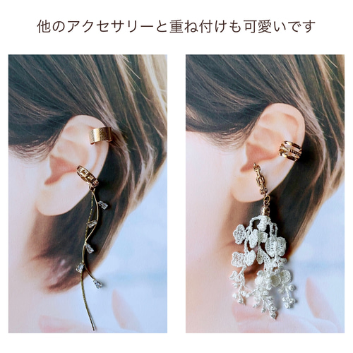 【WingBling】2Way フラワー＆パール ピアス 14K WingBling】2Way フラワー＆パール スタッドピアス 14K (wing