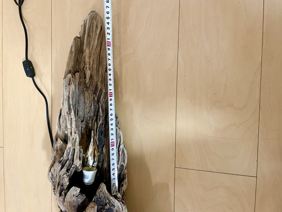 【流木インテリア】№1‗流木スタンドライト（縦・横置き） 最大