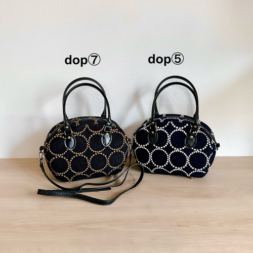 ♡handmade♡ ミナペルホネン　　　ぽってり持てるバッグ petal fence pear bag / drop bag - minä perhonen