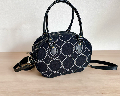 ポケットたくさん自立できる帆布2wayバッグミナペルホネン生地使用のハンドメイド 大人気【選べる17種類】ミナペルホネンファブリックと倉敷帆布の