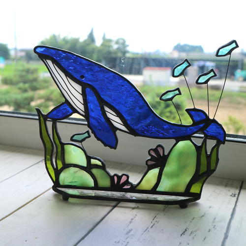 ステンドグラス インテリア　額　アート　大判　サンキャッチャー ステンドグラス インテリア 額 アート 大判 サンキャッチャー