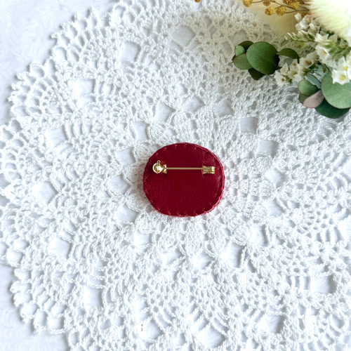 ビーズ刺繍のブローチ・トマト ブローチ Little Plum 通販 18025245