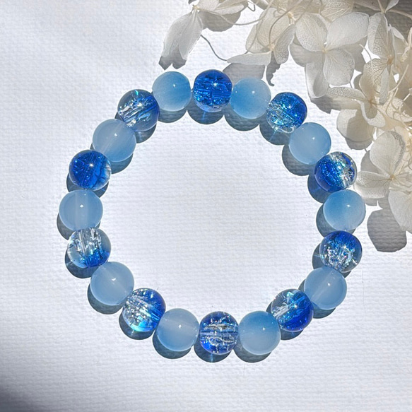 夏の海/ガラスビーズのブレスレット ブレスレット WATERWAY SHOP 通販